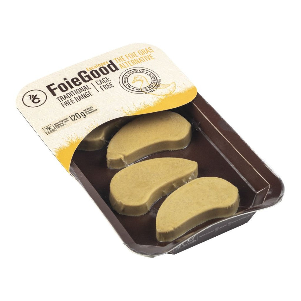 FoieGood 4 Ethical Foie Gras Escalopes, Frozen 120g