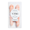Pack of two langoustine tails in a clearpacket on a white background